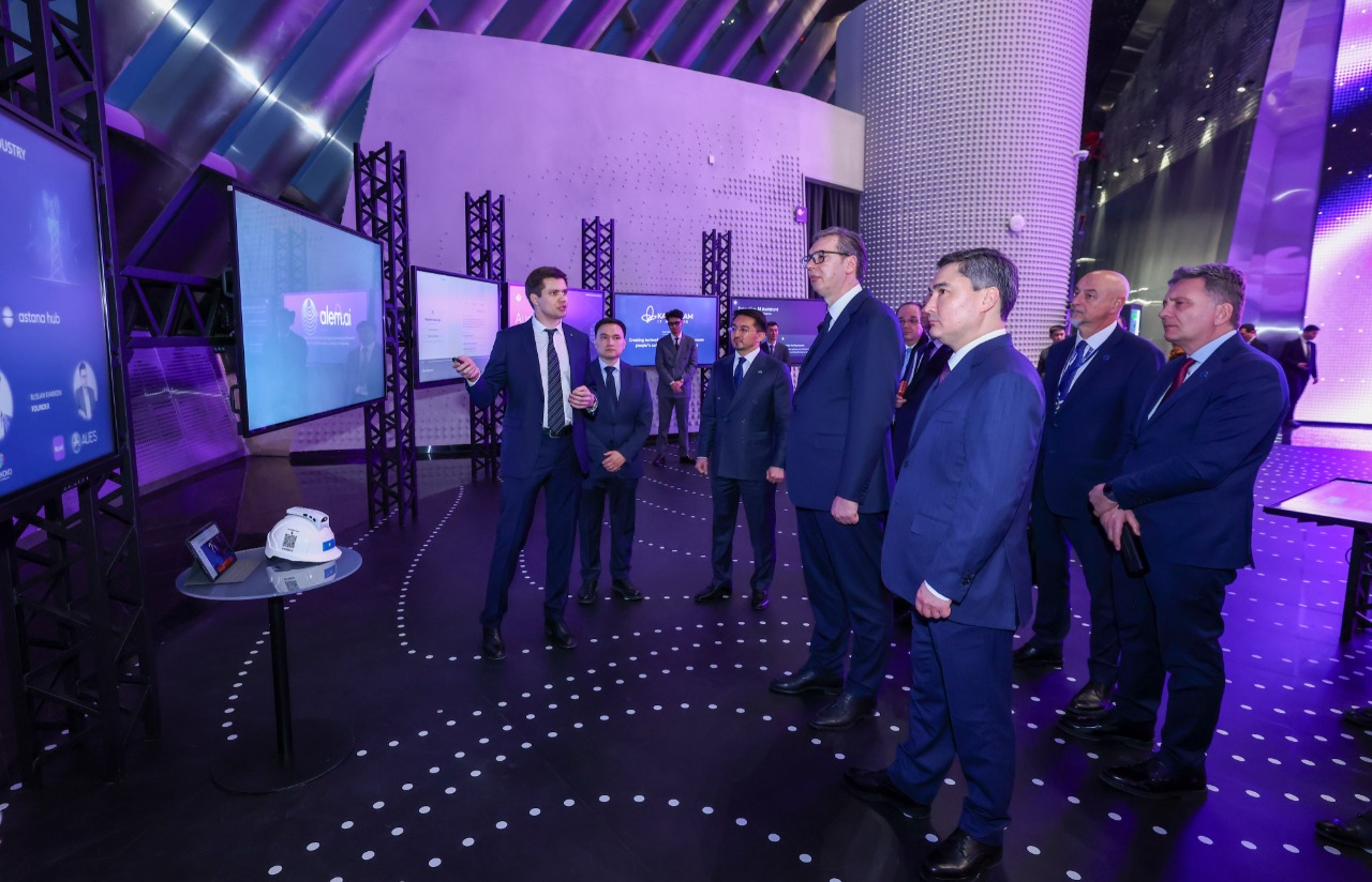 В центре Alem.ai Александр Вучич ознакомился с системным подходом Казахстана к развитию цифровой отрасли и ИИ-технологий