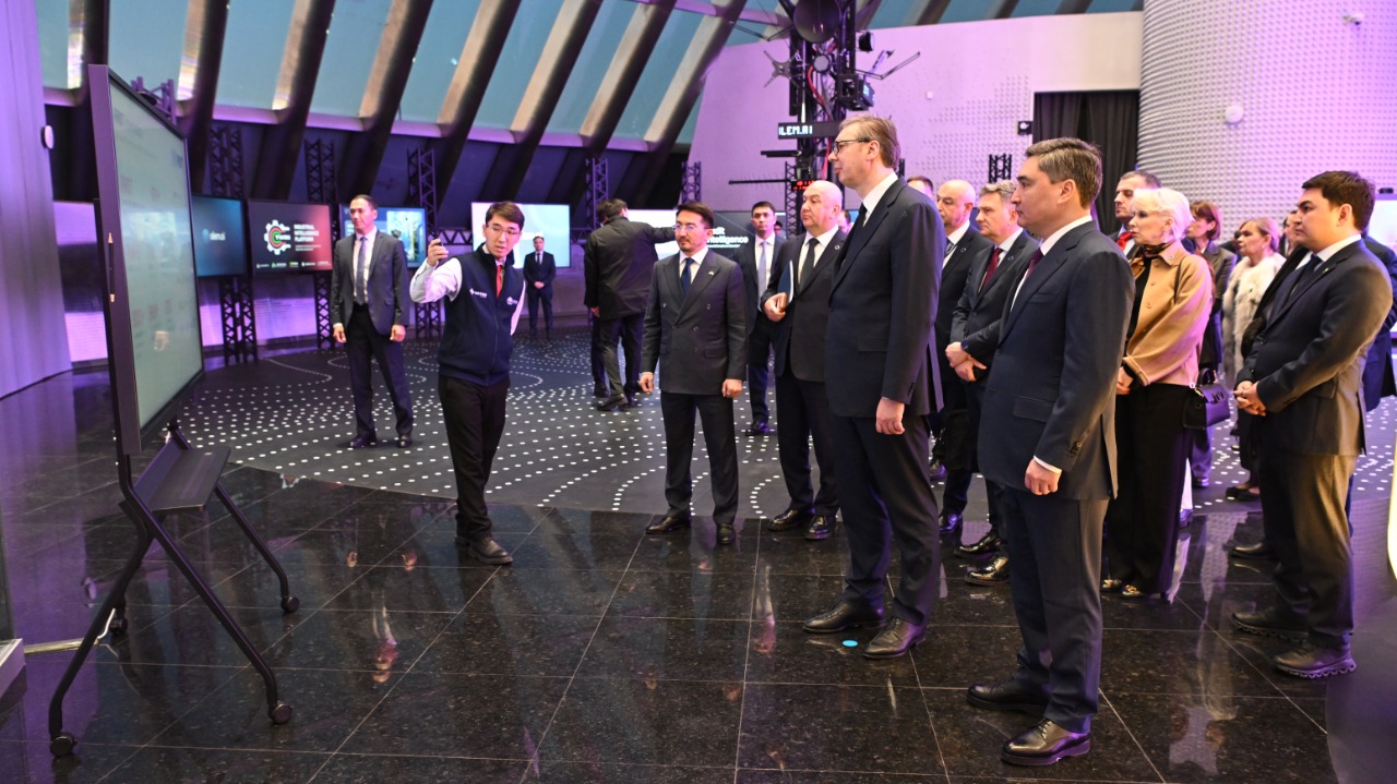 В центре Alem.ai Александр Вучич ознакомился с системным подходом Казахстана к развитию цифровой отрасли и ИИ-технологий